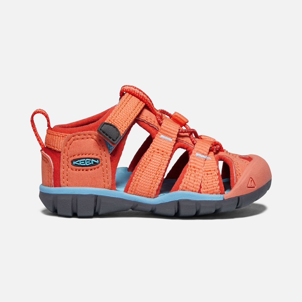 Sandalias Keen Mexico Coral/Rojos - Niños Seacamp Ii Cnx - CI5602893